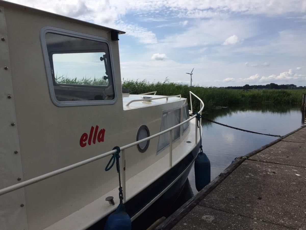 Boat Ella - Kamperen Op Het Water -Niet Om Mee Te Varen -Read Host Profile-Lees Hostprofiel Jutrijp Exterior photo